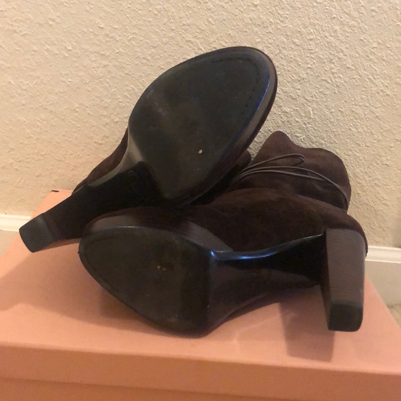 House of Harlow Brown Leather suede ankle boots - Picture 5 of 5